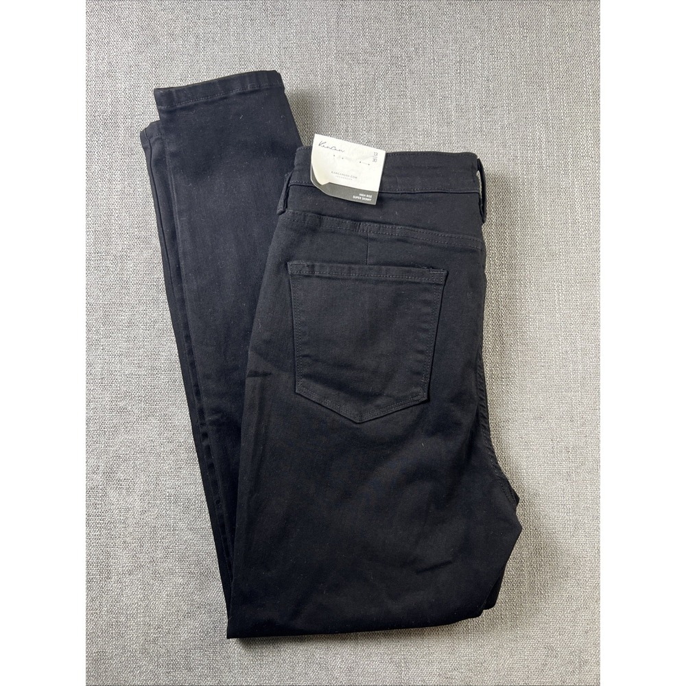 KanCan High‎ Rise Super Skinny Jeans Women's SZ 13/30 Black Boho City Preppy NEW